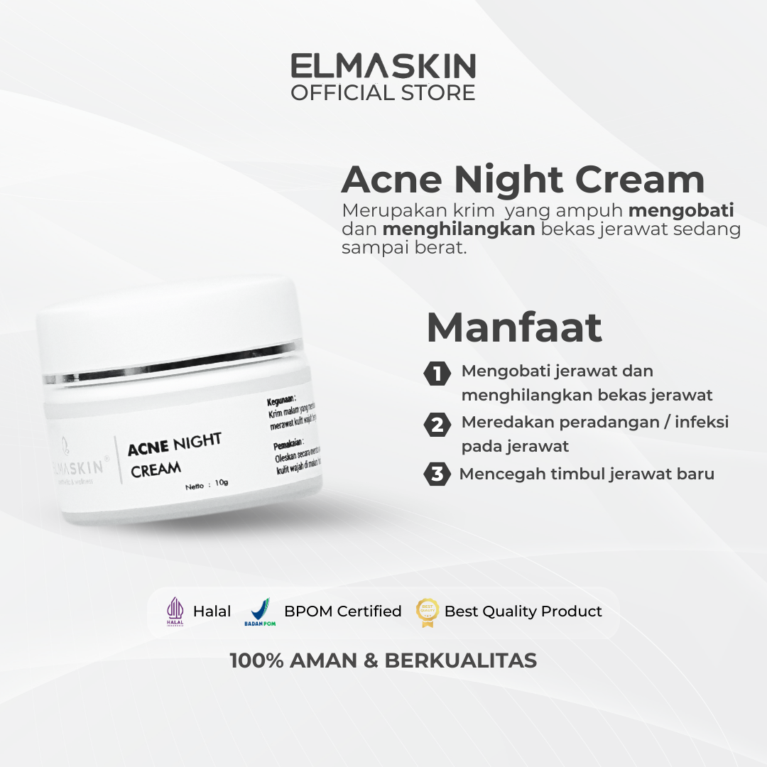 Acne Night Cream Anti Jerawat