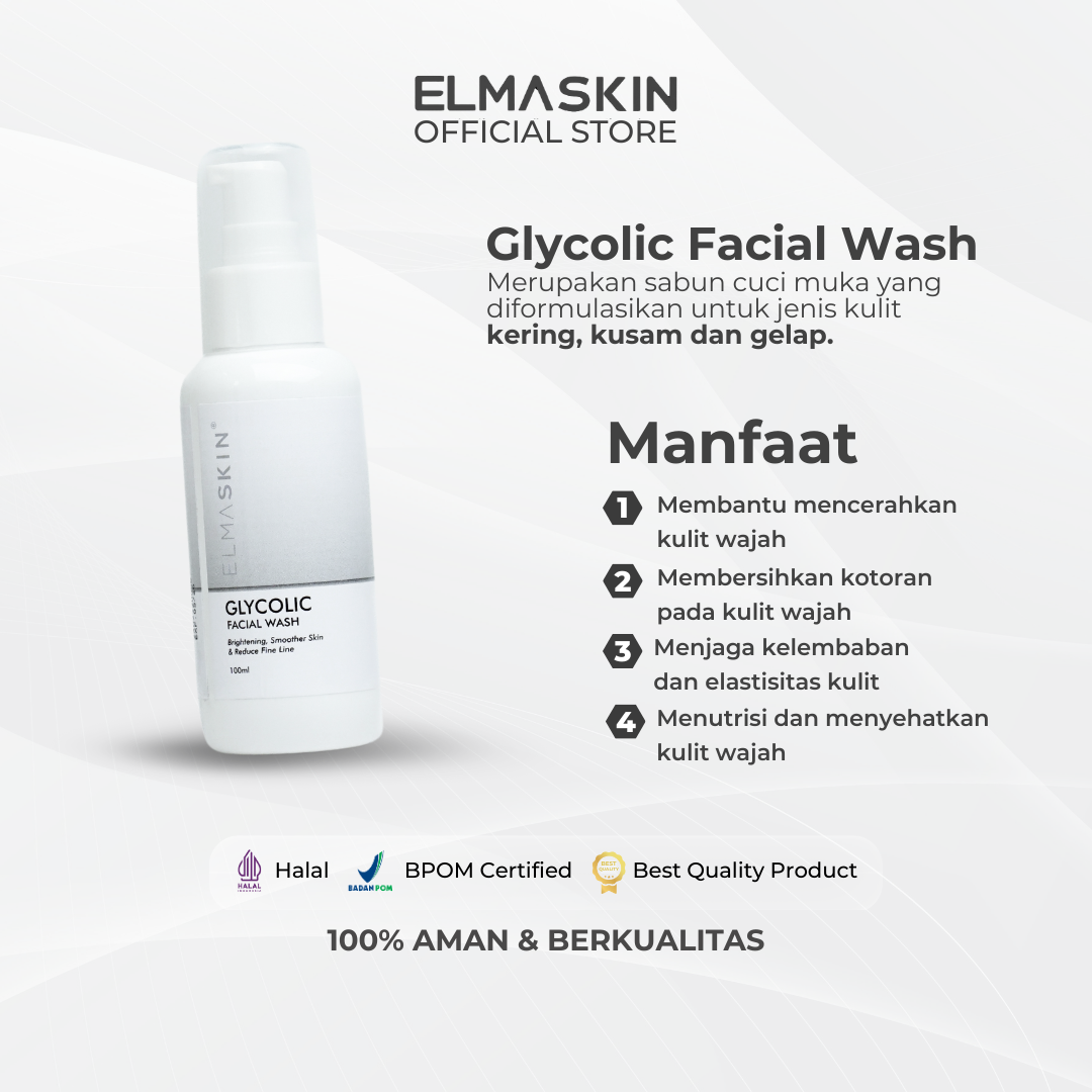 Glycolic Facial Wash AHA Glycolic Acid