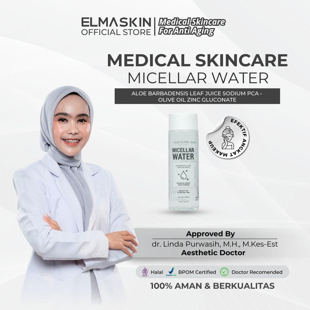 Micellar Water Pembersih Wajah Kulit Sensitif - elmaskin.id