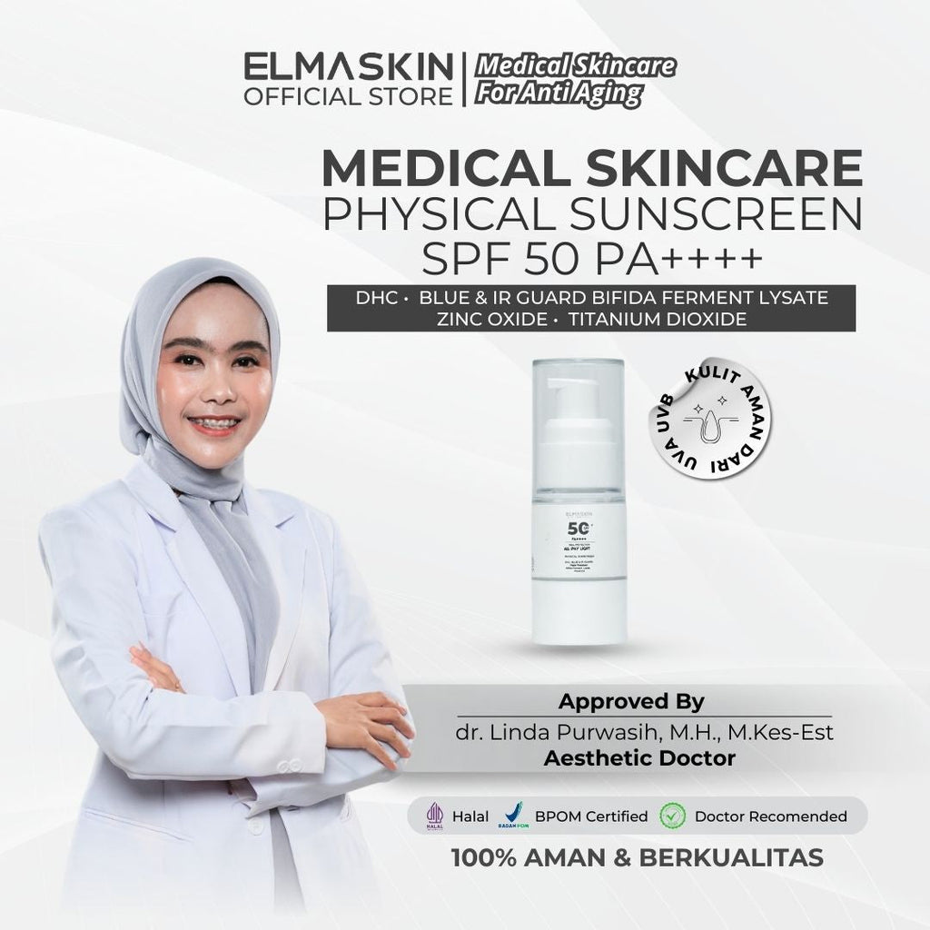 Physical Sunscreen Spf 50 PA ++++ - elmaskin.id