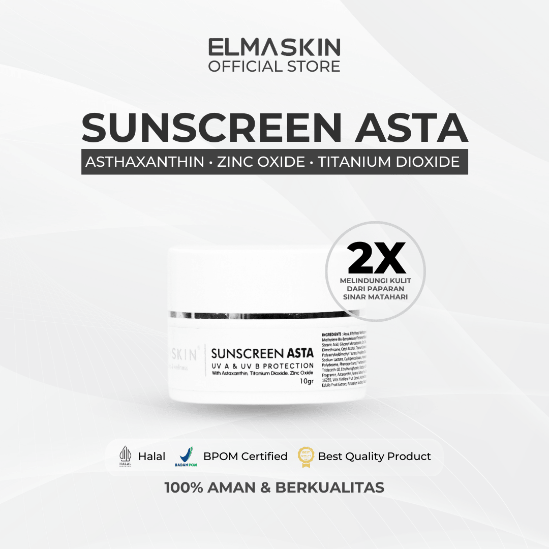 Sunscreen ASTA SPF 35 Antioksidan Kulit Kusam - elmaskin.id