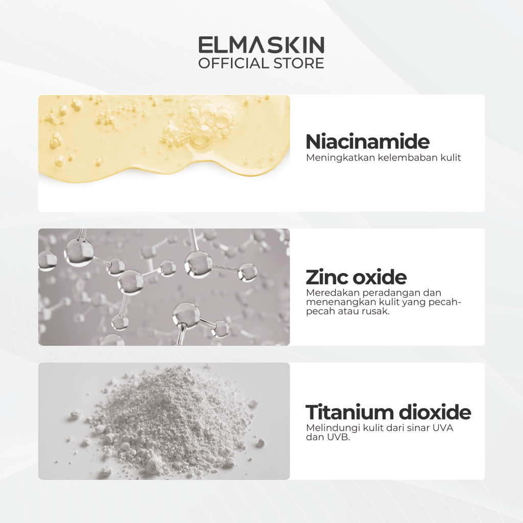 Sunscreen B3 SPF 35 Niacinamide Kulit Berminyak - elmaskin.id