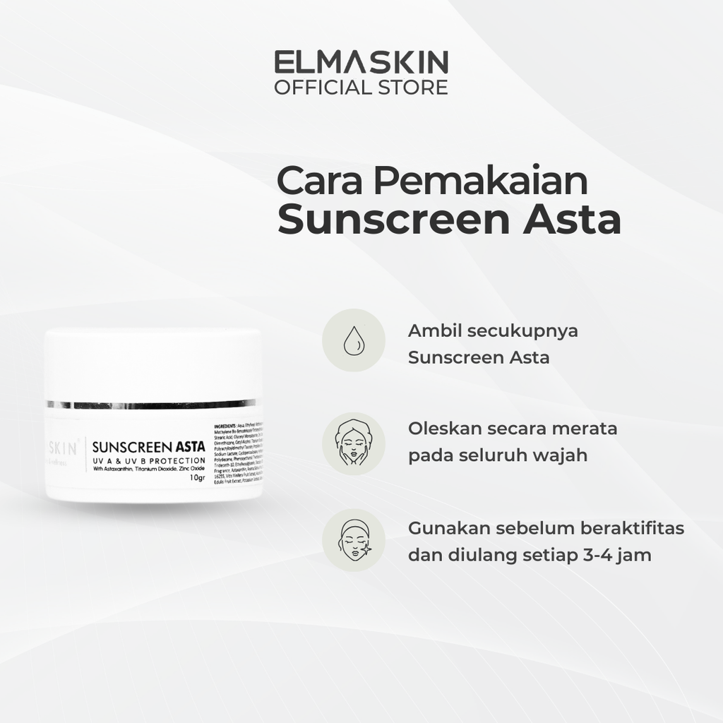 Sunscreen ASTA SPF 35 Antioksidan Kulit Kusam